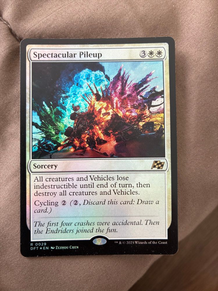 Magic card called spectacular pileup 