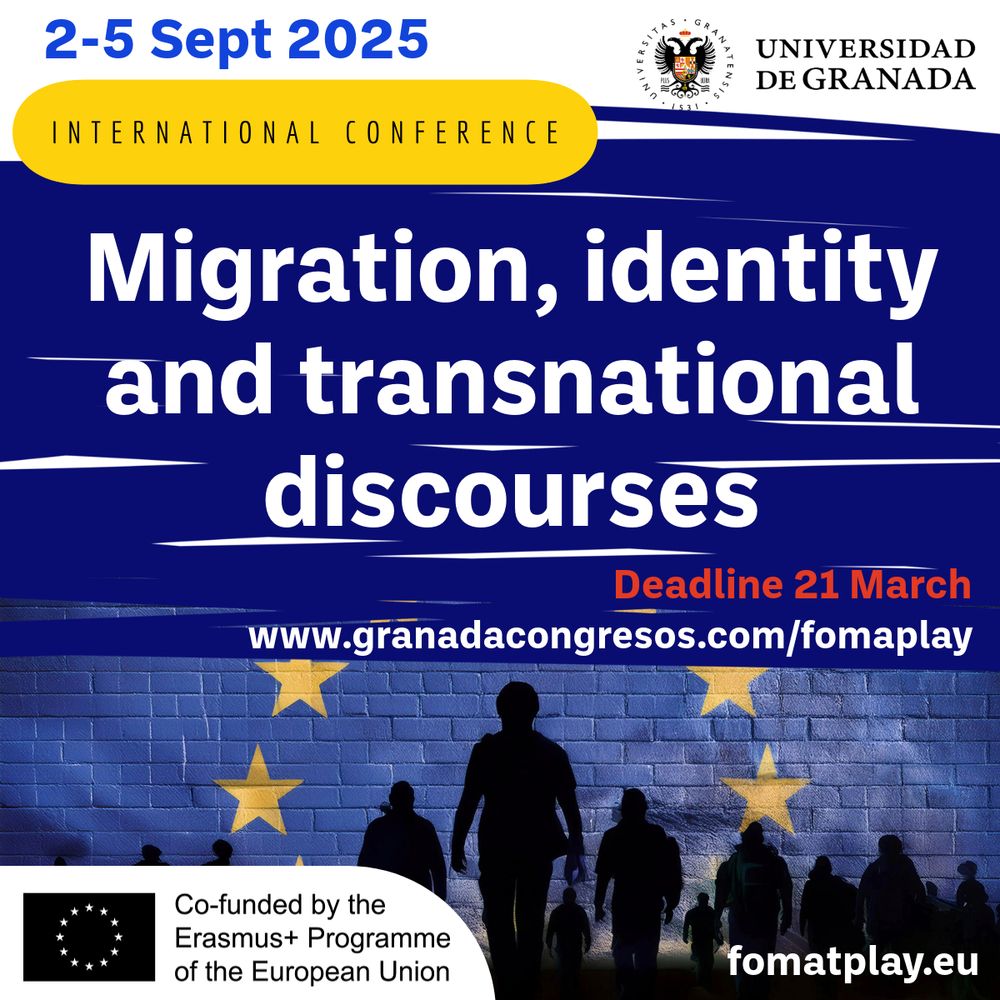 @FOMATPLAY Conference on Migration, identity and transnational discourse U. Granada,  2-5 September 2025