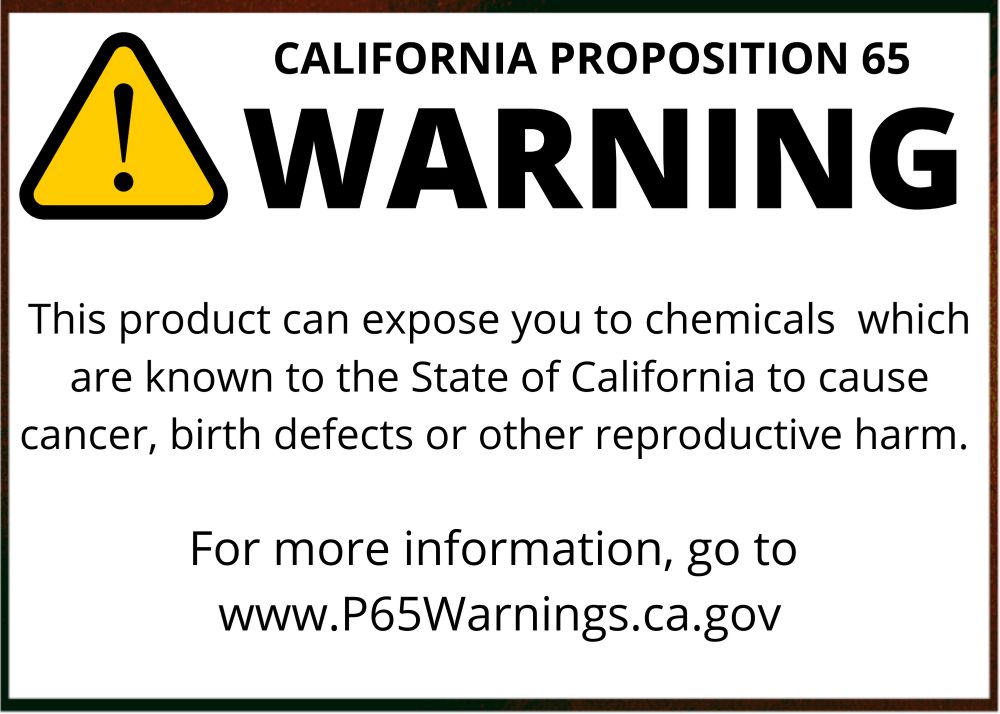 California prop 65 warning