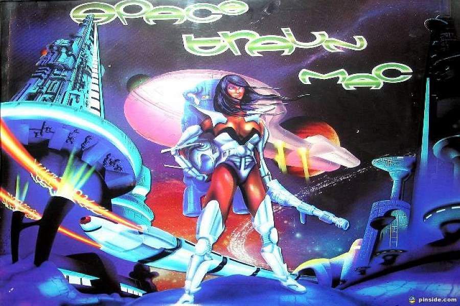 Space Train Backglass Art, from the Open Pinball Database (opdb.org)