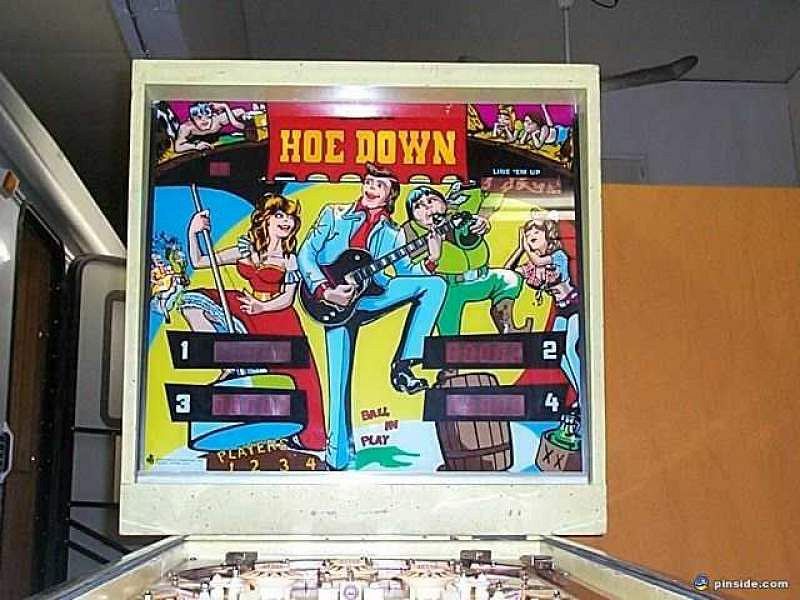 Hoe Down Backglass Art, from the Open Pinball Database (opdb.org)