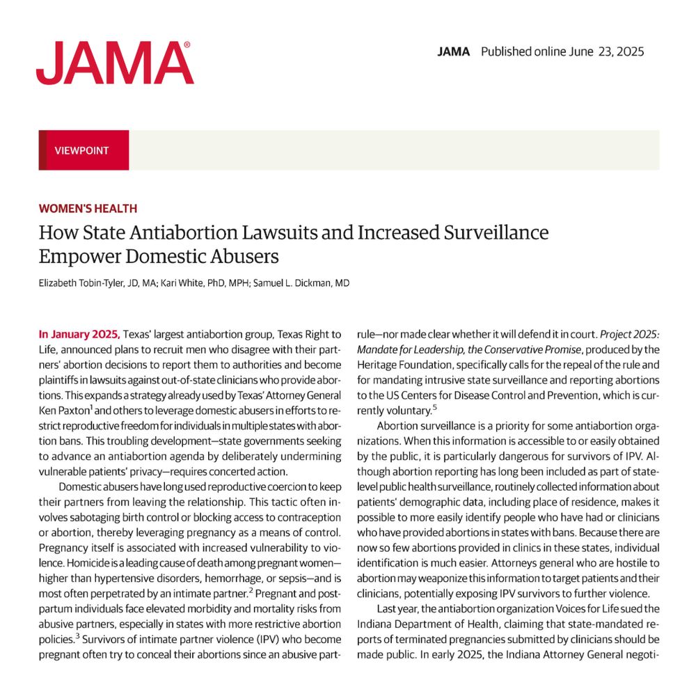 HowState Antiabortion Lawsuits and Increased Surveillance
Empower Domestic Abusers