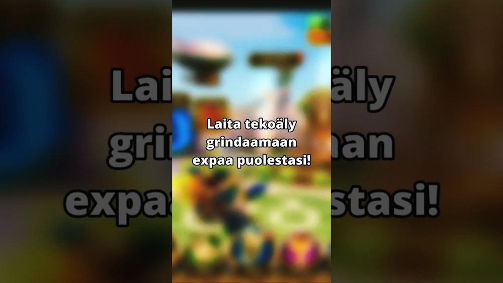 Grindaa videopeleissä loputtomasti tekoälyagentilla!  #chatgpt #tekoäly