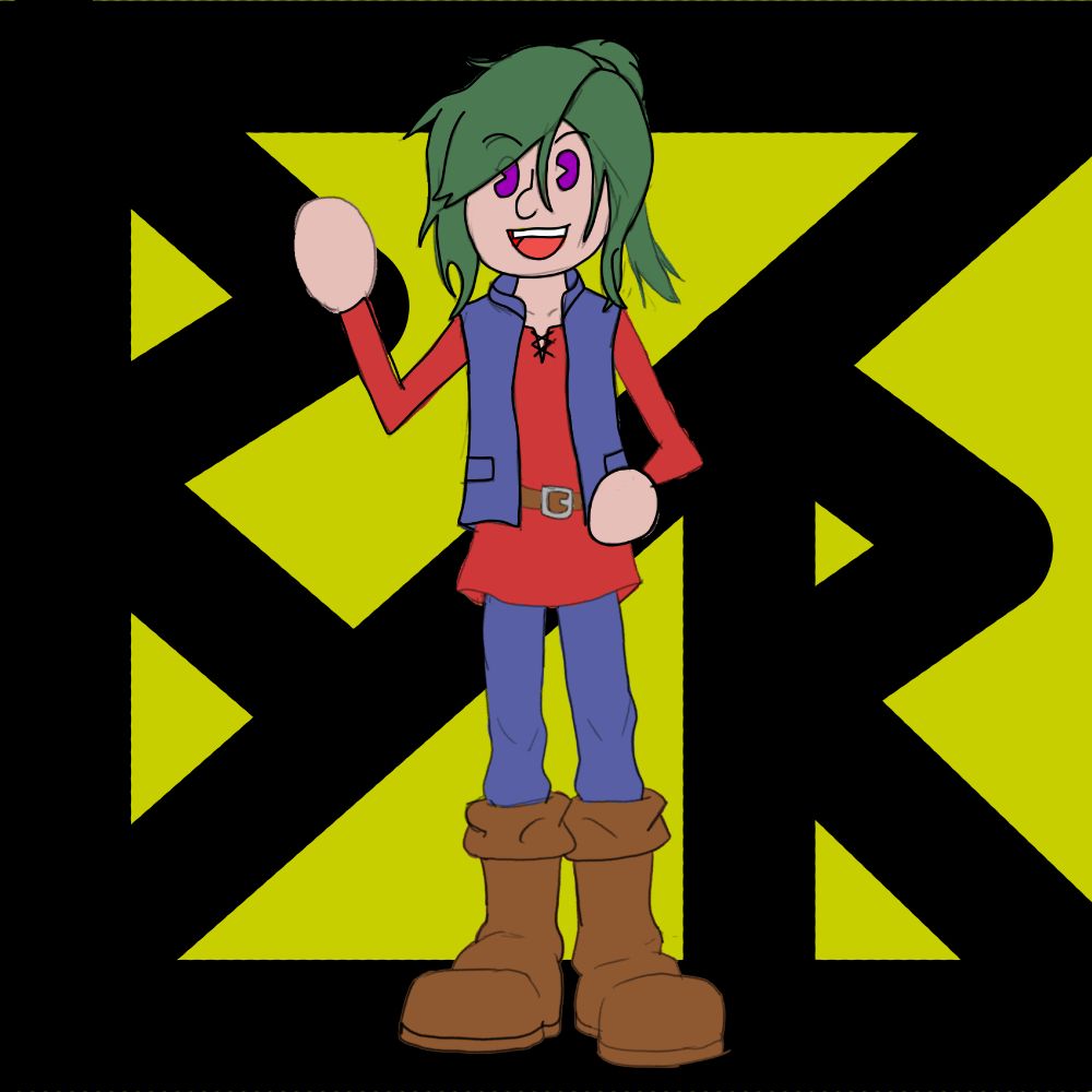 Old art of a character I made for a fantasy story idea that I never really did anything with.