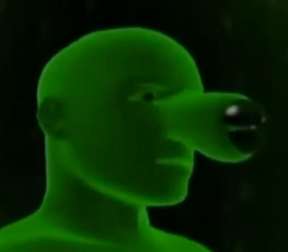 a screenshot from the animal planet show the most extreme depicting a human with a bulbous dog nose