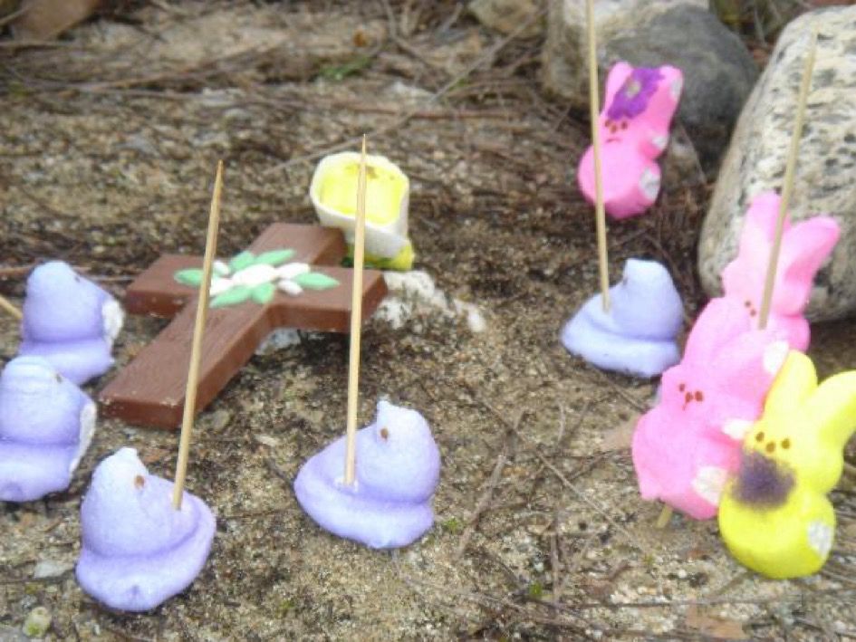 The Ninth Station: Jesus falls for the third time 9/14 #StationsofThePeeps