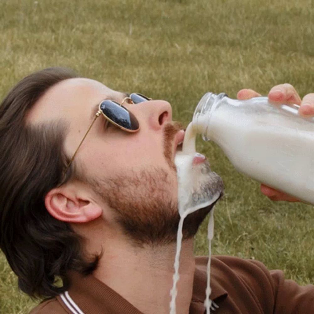 Drinking Milk Kevin Maida GIF