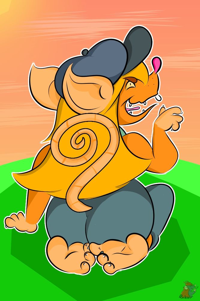 Rude the rat sitting with you during a nice sunset