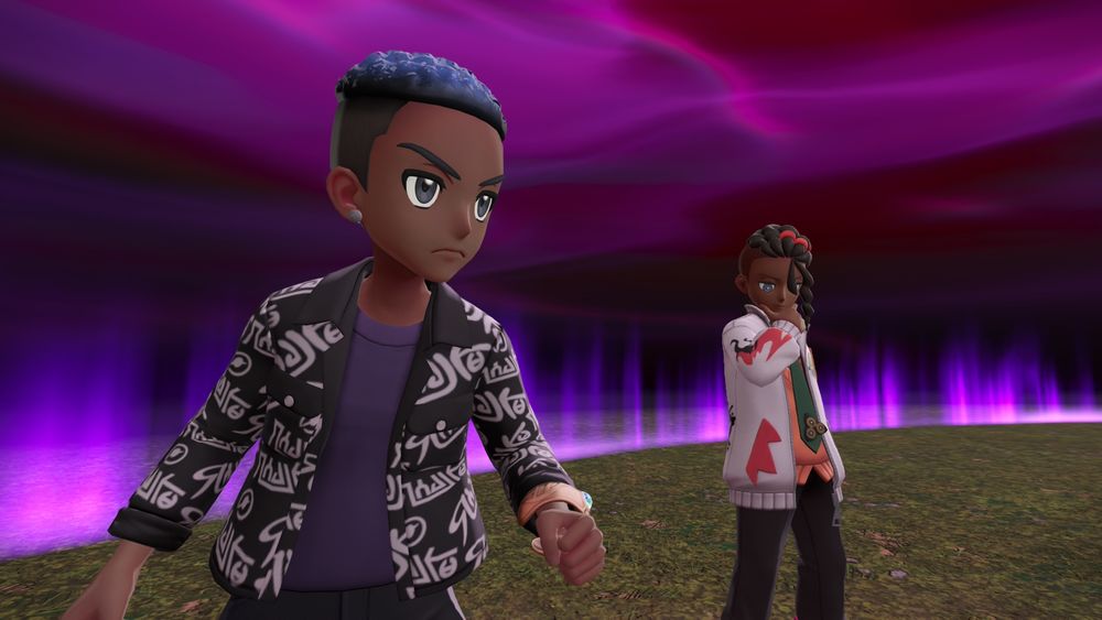 Screenshot of my character and the fashion designer and Team MZ member Naveen