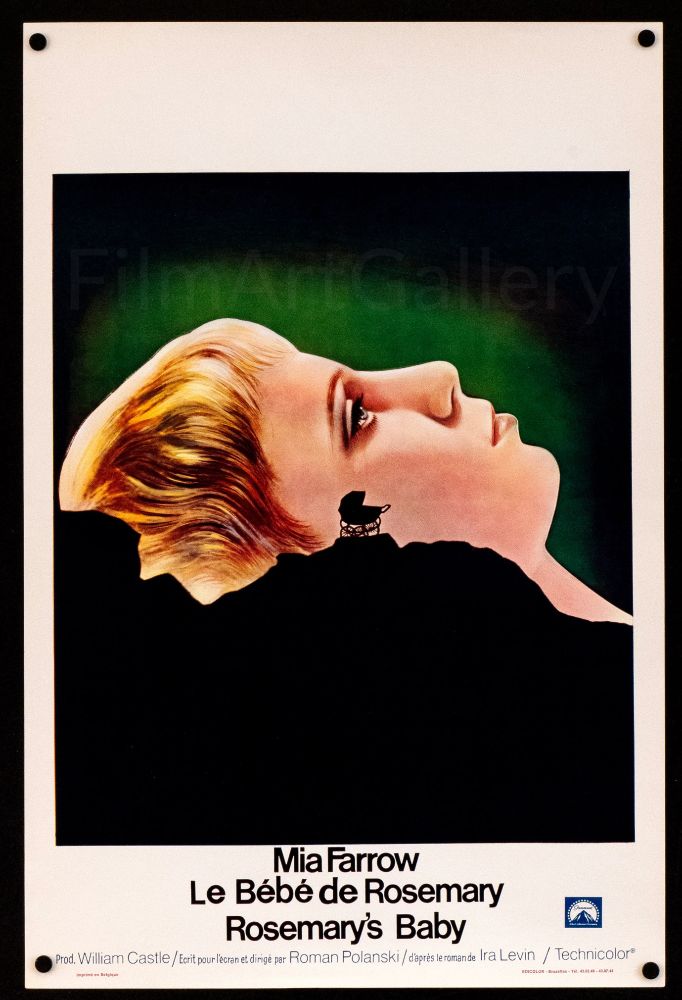 Poster for movie Rosemarys baby.