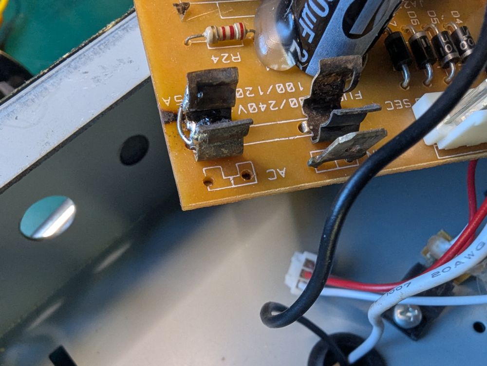 A missing AC connector 