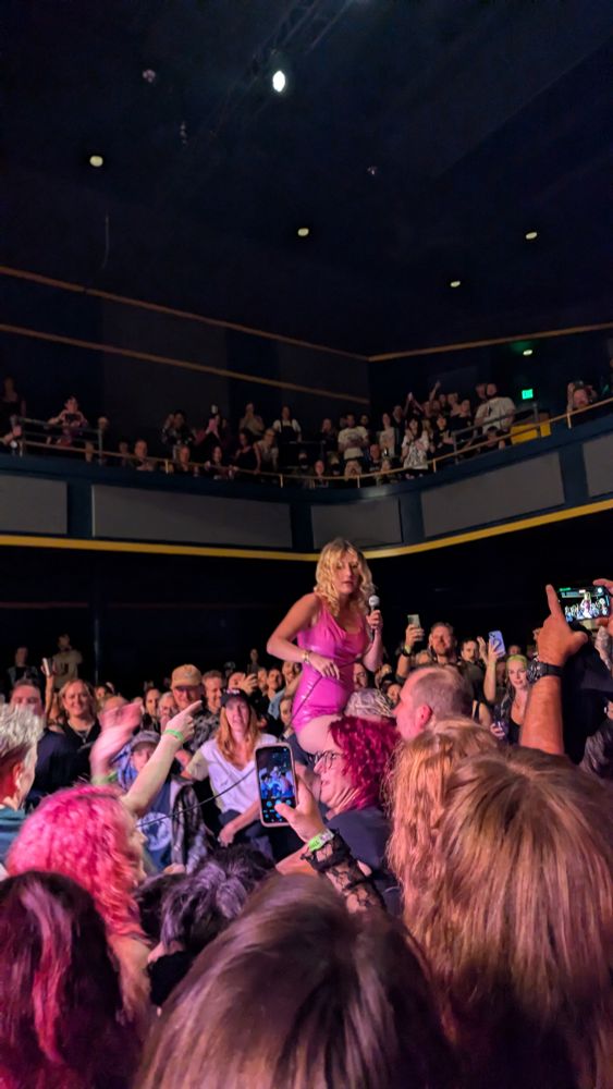 Phoebe Lunny out in the crowd.