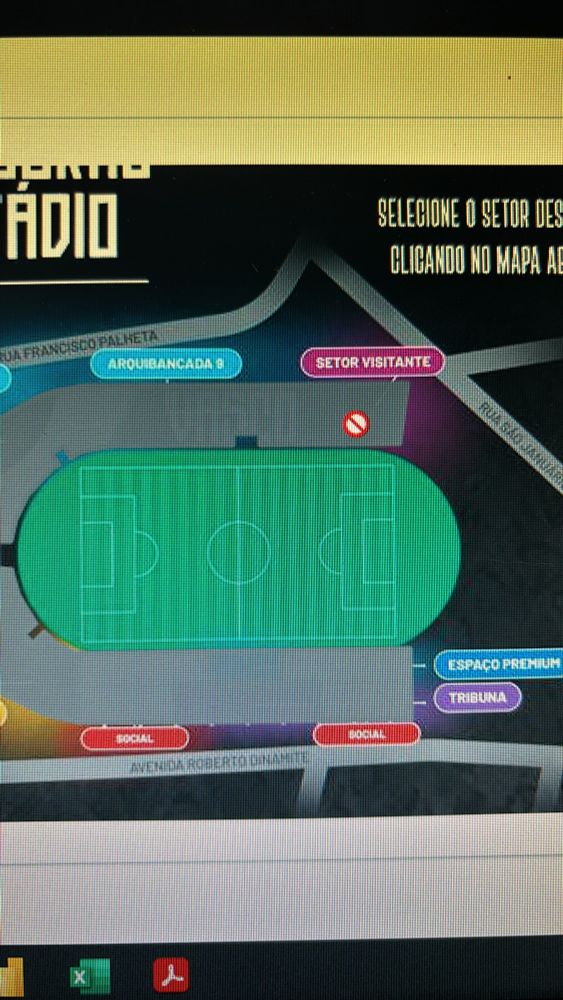 Site de ingressos do Vasco 