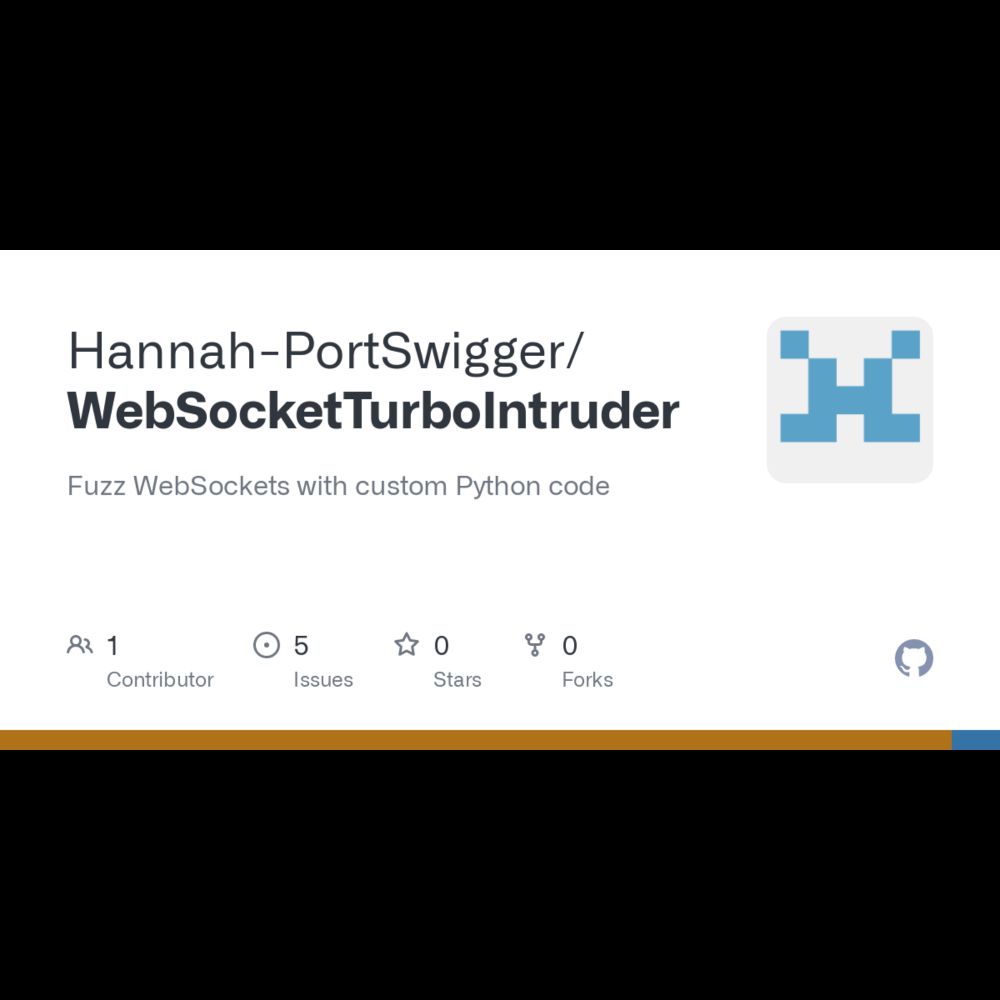 GitHub - Hannah-PortSwigger/WebSocketTurboIntruder: Fuzz WebSockets with custom Python code