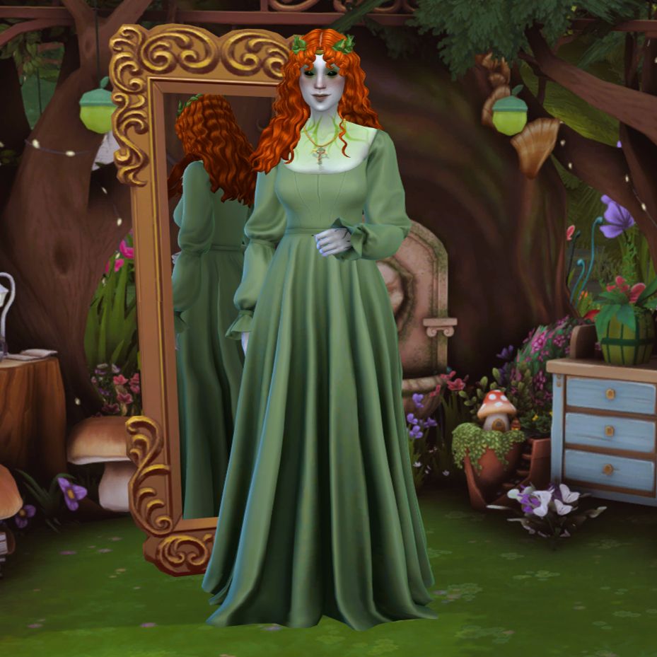 A full-body image of Sierra in her formal wear. 