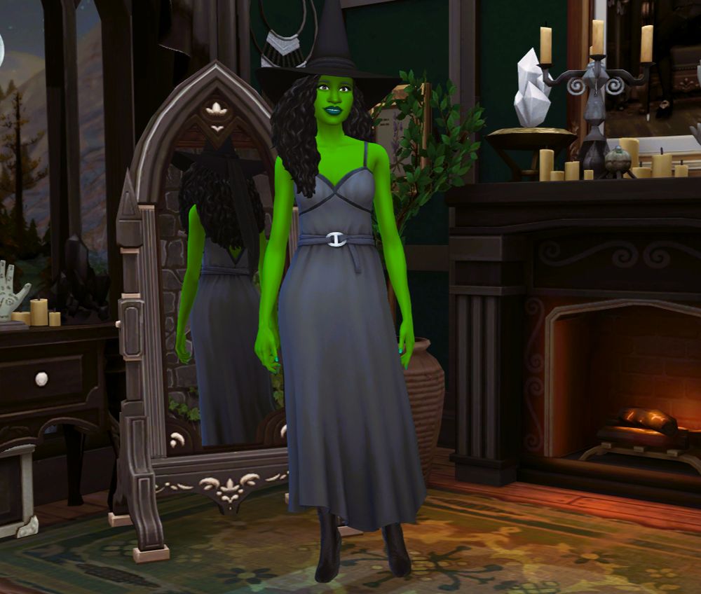 A very casual looking of my version of Glinda from Wicked the musical on The Sims 4.