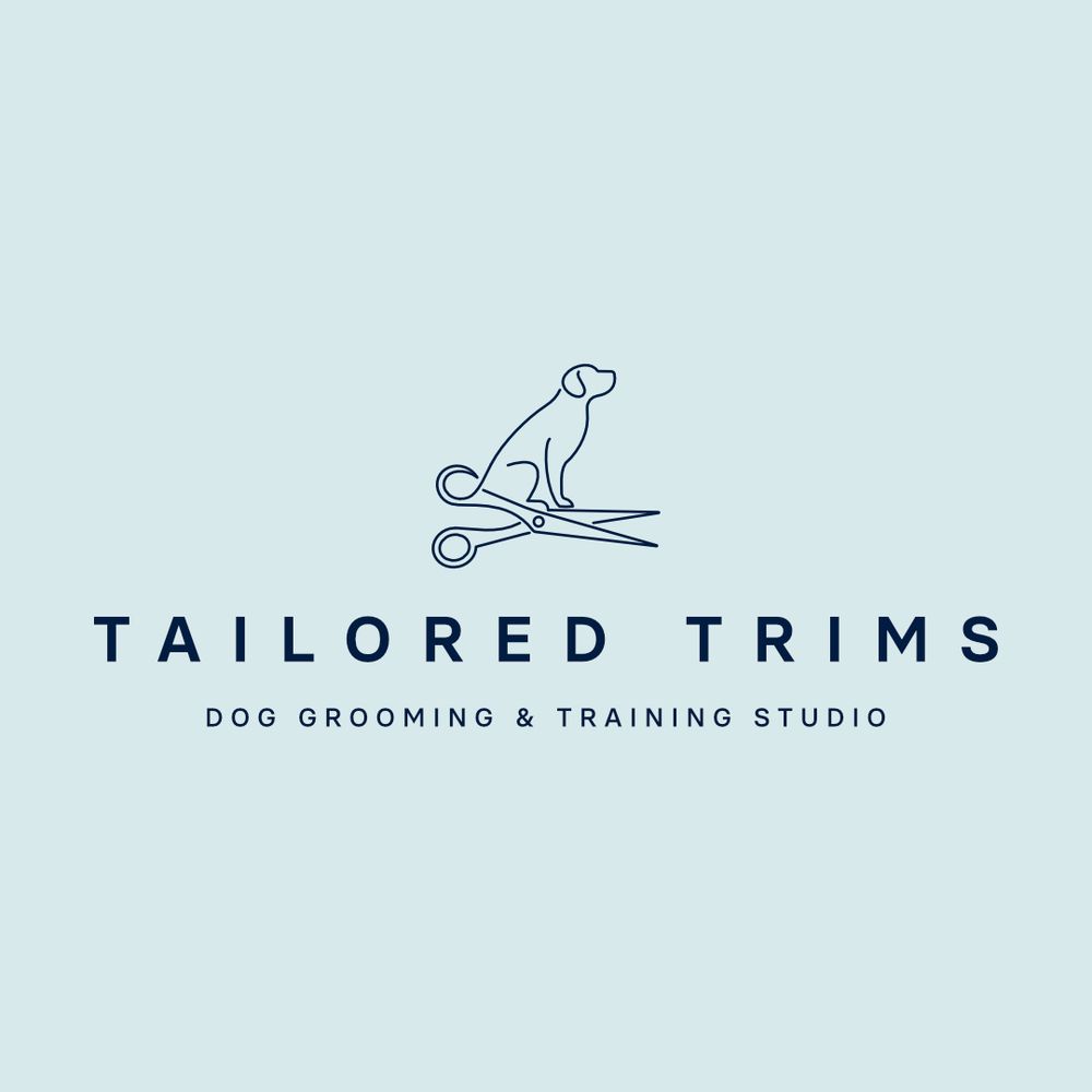 Work in progress logo for a dog groomer