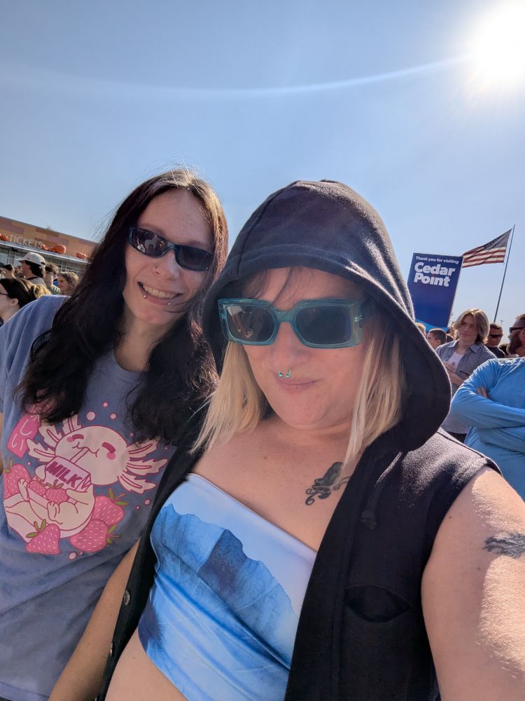 Me and my girlfriend at cedar point