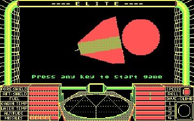 IBM PC Elite - Opening Screen