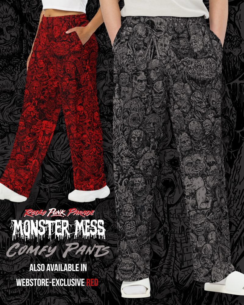 Rodeo Punk Parade Monster Mess Comfy Pants, also available in webstore-exclusive red