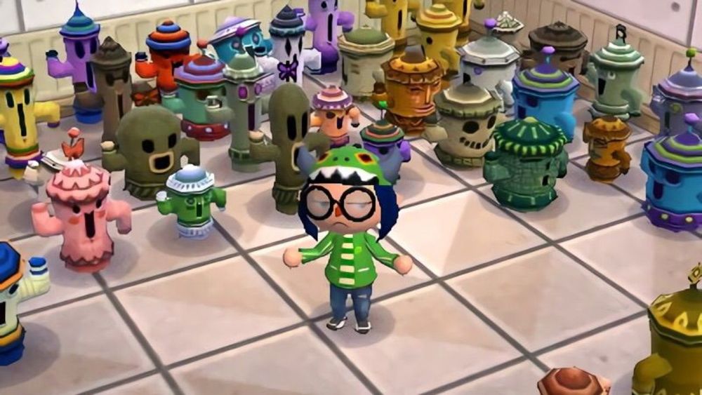 Animal crossing gyroids.