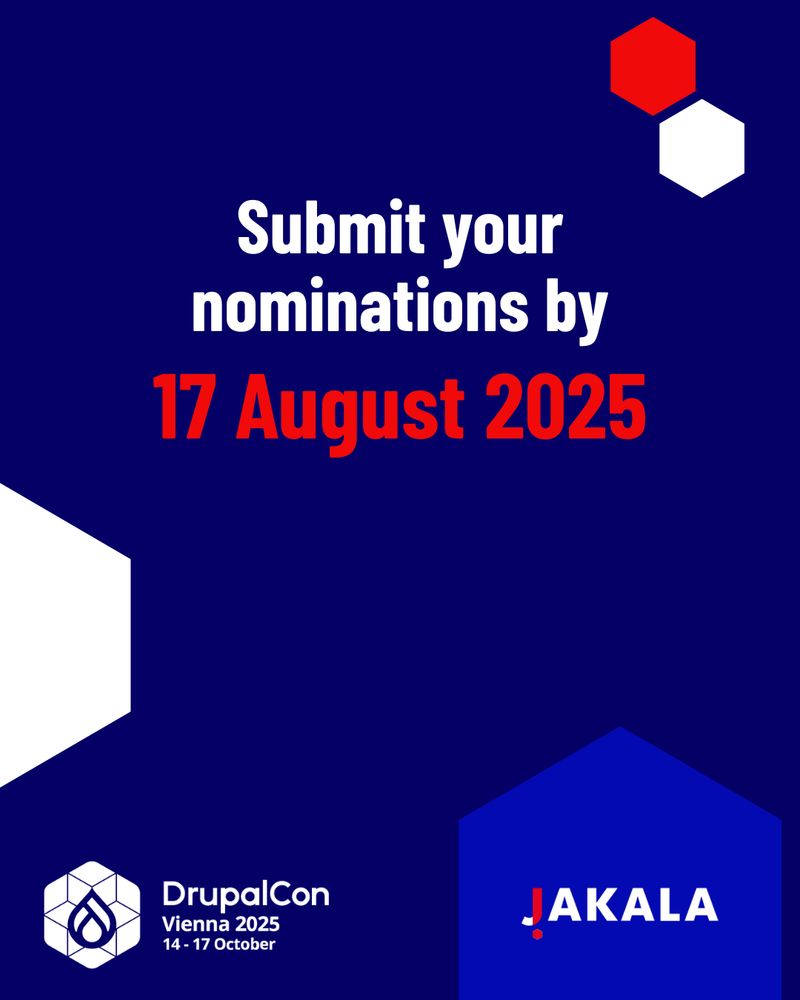 Graphic promoting the last date to submit nominations for Women in Drupal Awards