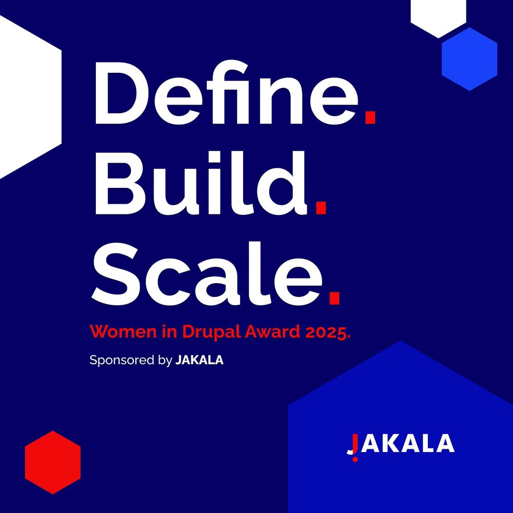 Graphic promoting the three categories of Women in Drupal Awards