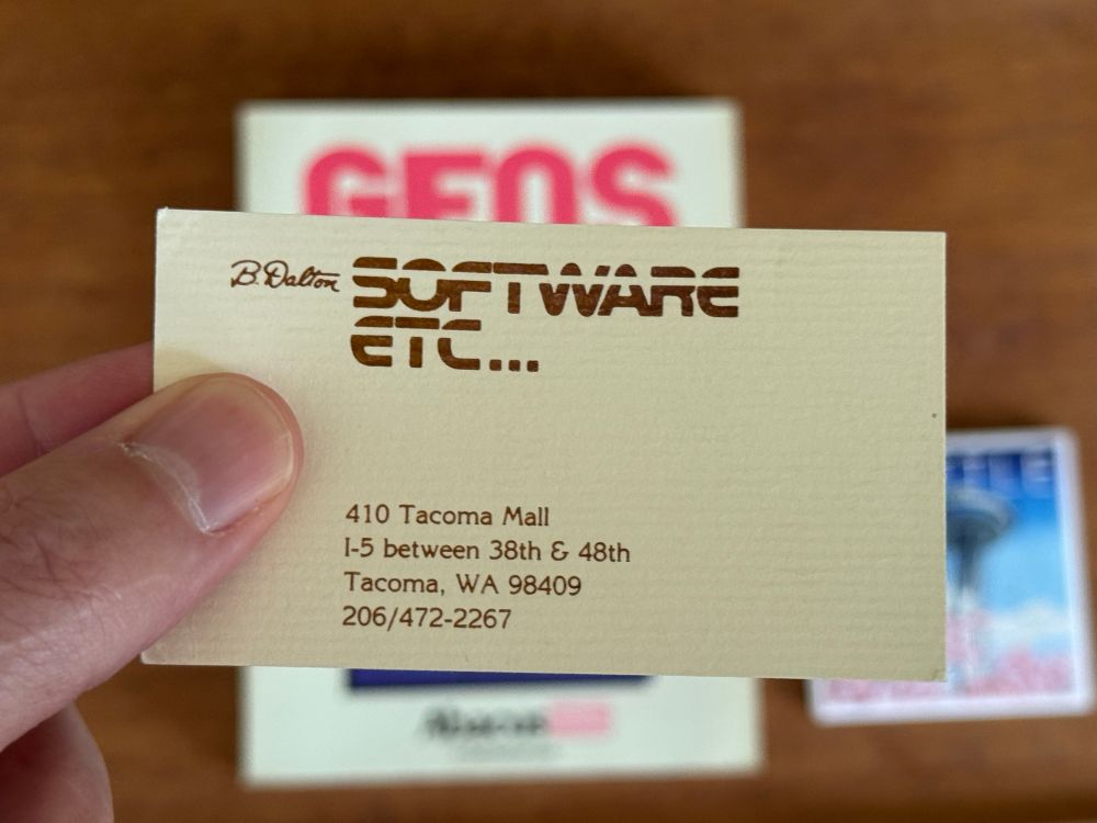 OG business card from B. Dalton’s Software Etc…

I was gifted a GEOS book and this card was between zoom of the pages. 