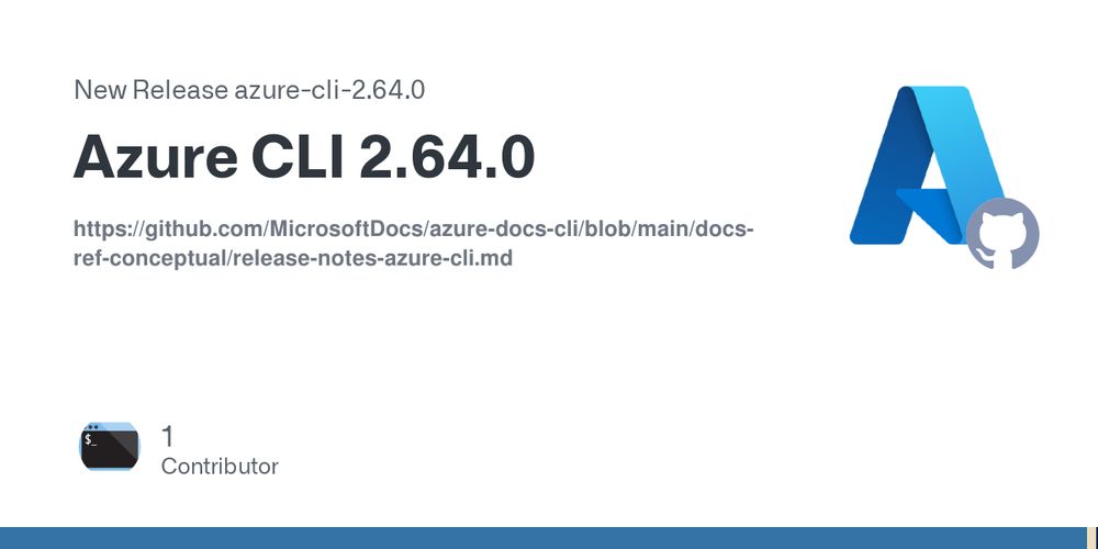 Release Azure CLI 2.64.0 · Azure/azure-cli