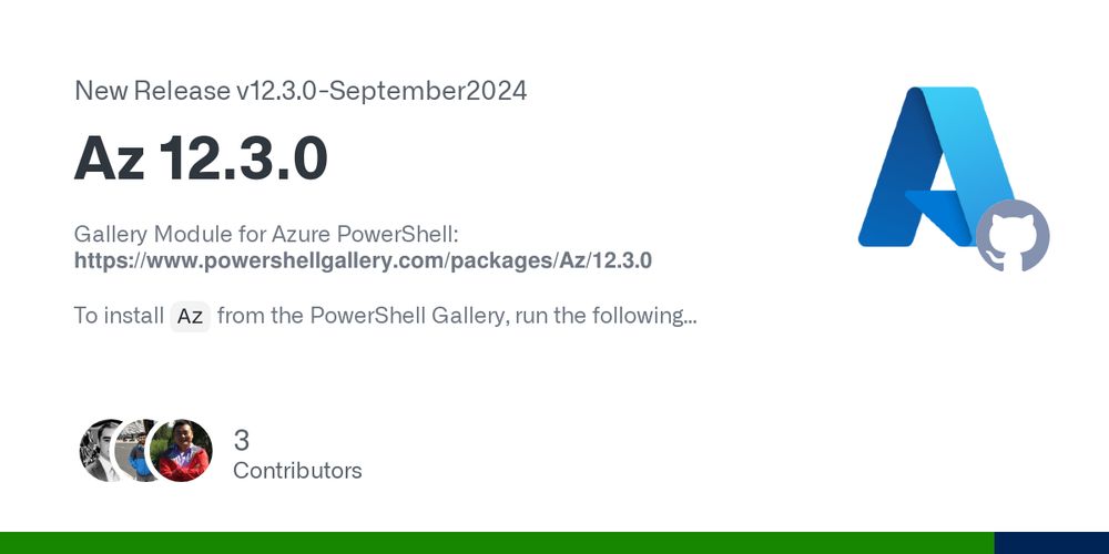 Release Az 12.3.0 · Azure/azure-powershell