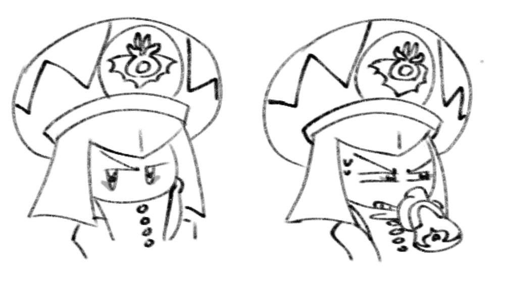 Zan, pulling her mask down a little, revealing that she has a mouth.