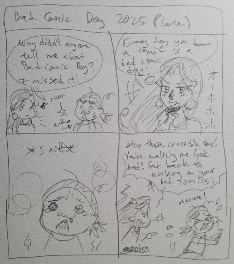 A bad comic-horrible OC bullies innocent author