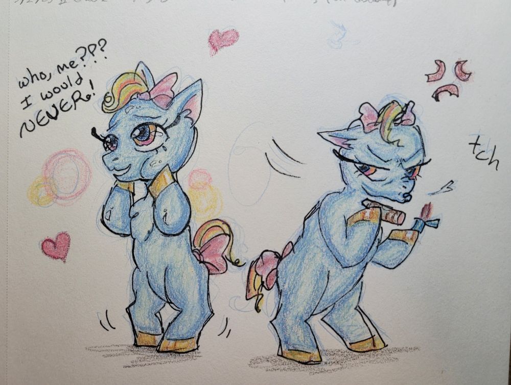 Silly cartoony pony