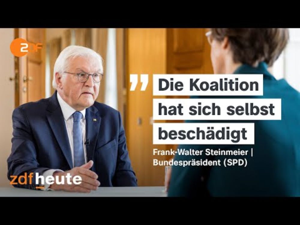 ZDF-Sommerinterview mit Bundespräsident Steinmeier