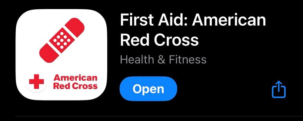 Screenshot of the App Store showing the app “First Aid: American Red Cross”