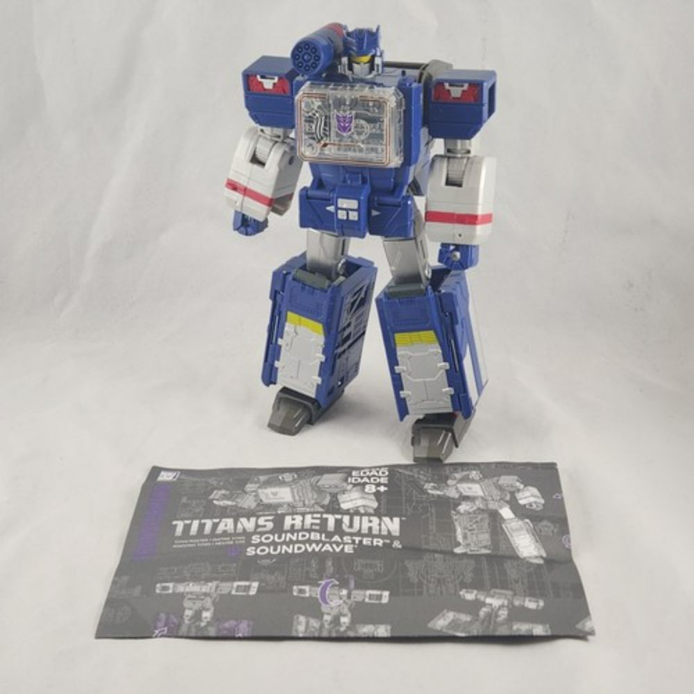 header image - Transformers Titans Return Soundwave, loose, w/instructions, missing rifle | eBay