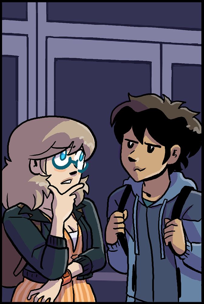 Joyce and Walky have a discussion in front of FOUR DOORS, one of which still totally exists to this day
