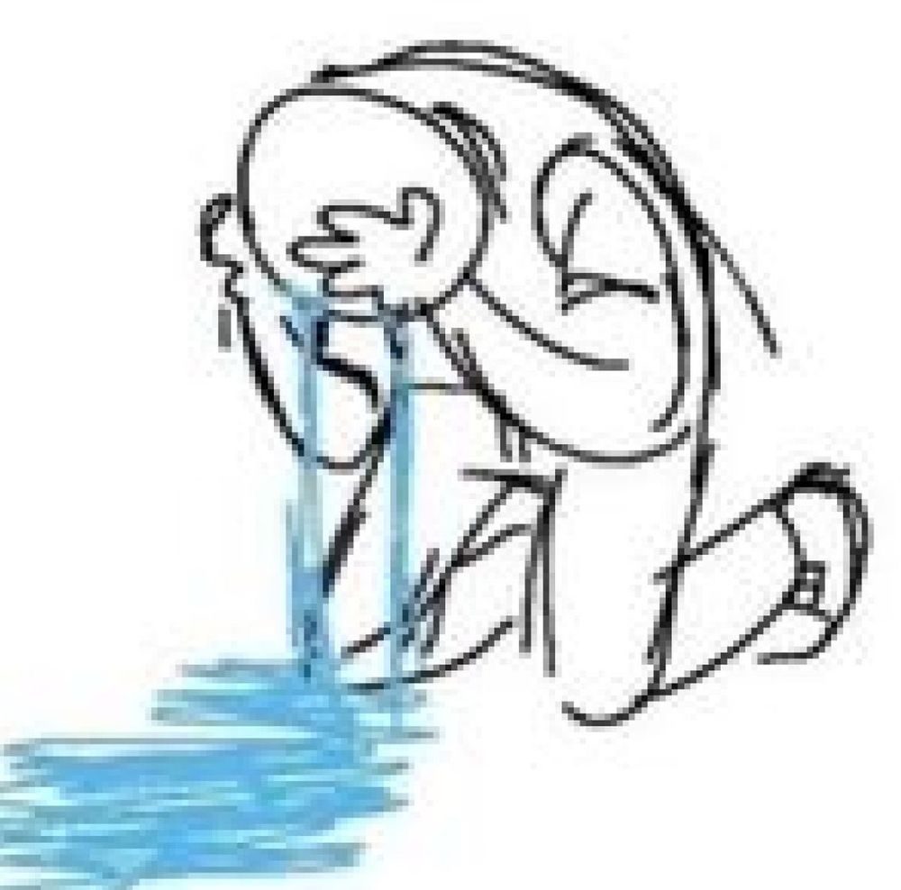 head in hands crying meme