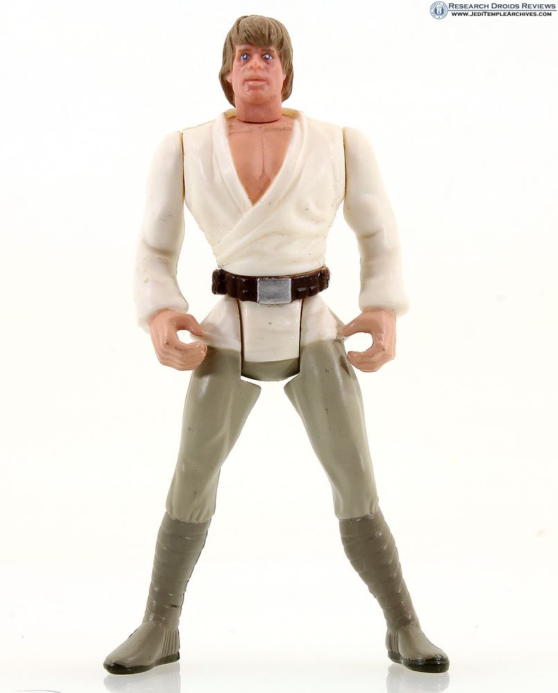 A Luke Skywalker action figure who is all shoulders and seductive chest-baring.