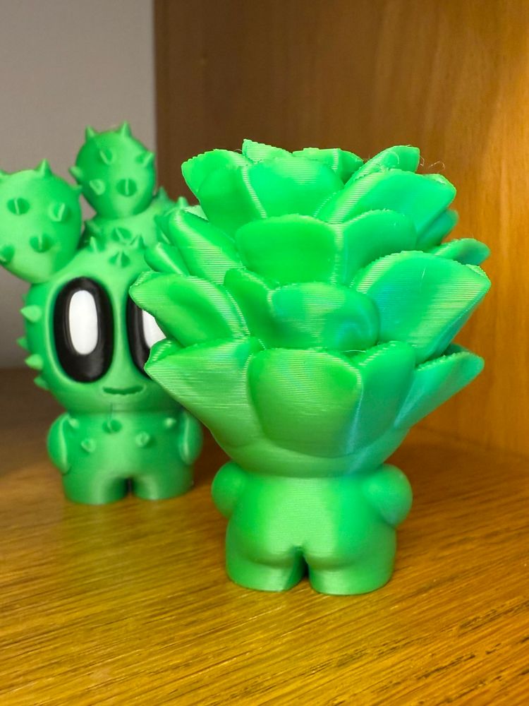 Eine der Pflanzen von hinten, man sieht einen "nackten" Hintern.