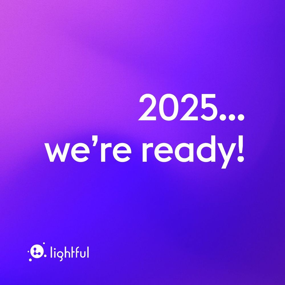 Purple background, white text reads: 2025... we're ready!