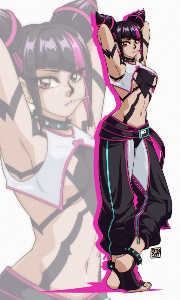 Juri Han from the video game Street Fighter. 