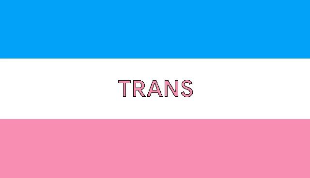 a blue white and pink flag with the words human rights written on it