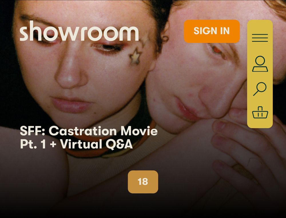 Showroom cinema

SFF: Castration Movie Part 1 + Virtual Q&A