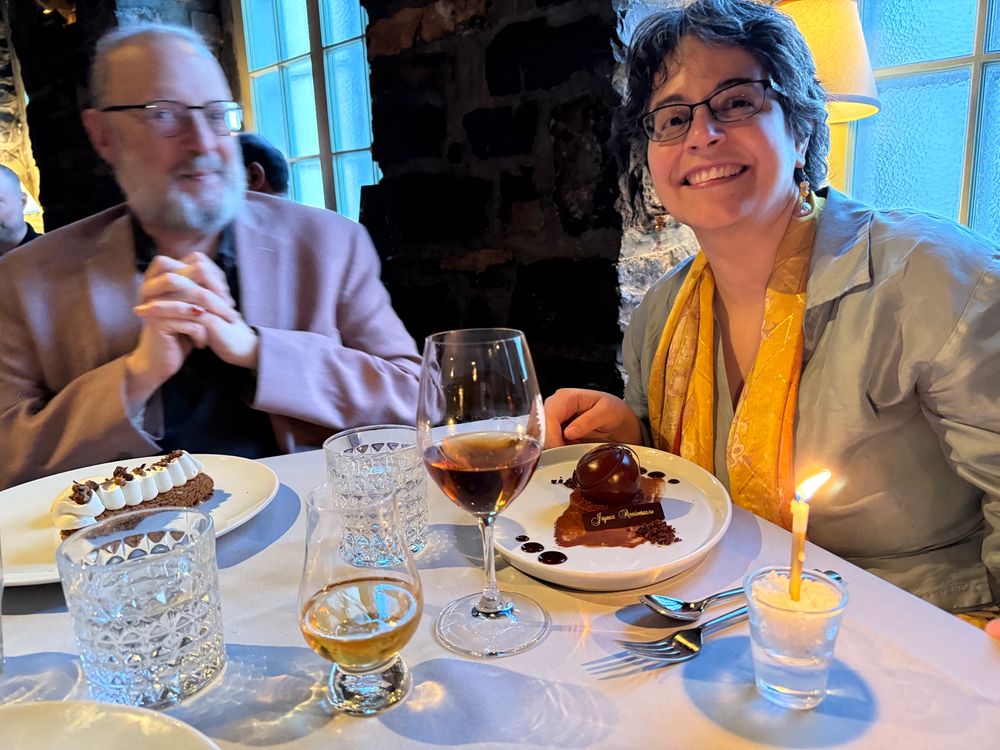 A splendid dessert, anticipating my birthday next week!