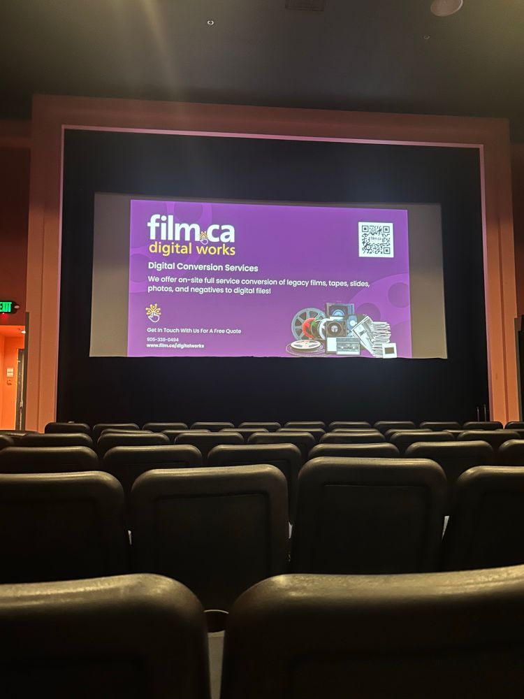 A respectable but quite small movie screen 