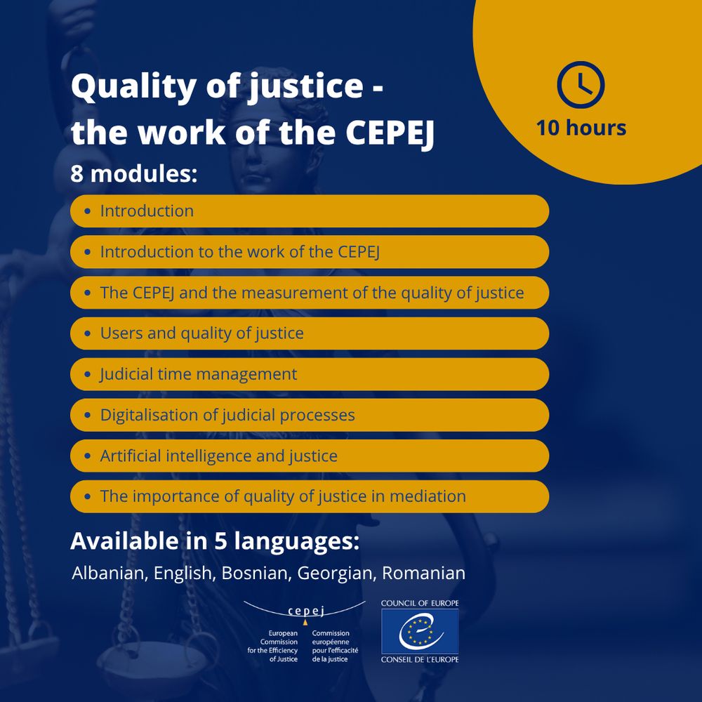 Quality of justice - the work of the CEPEJ