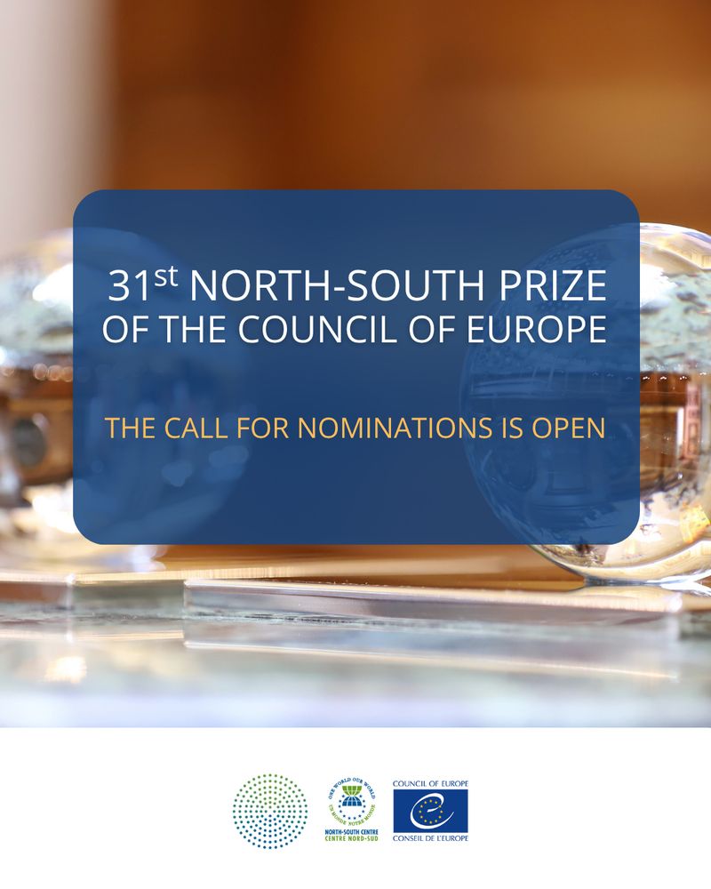 31st North-South Prize of the Council of Europe

The call for nominations is open 