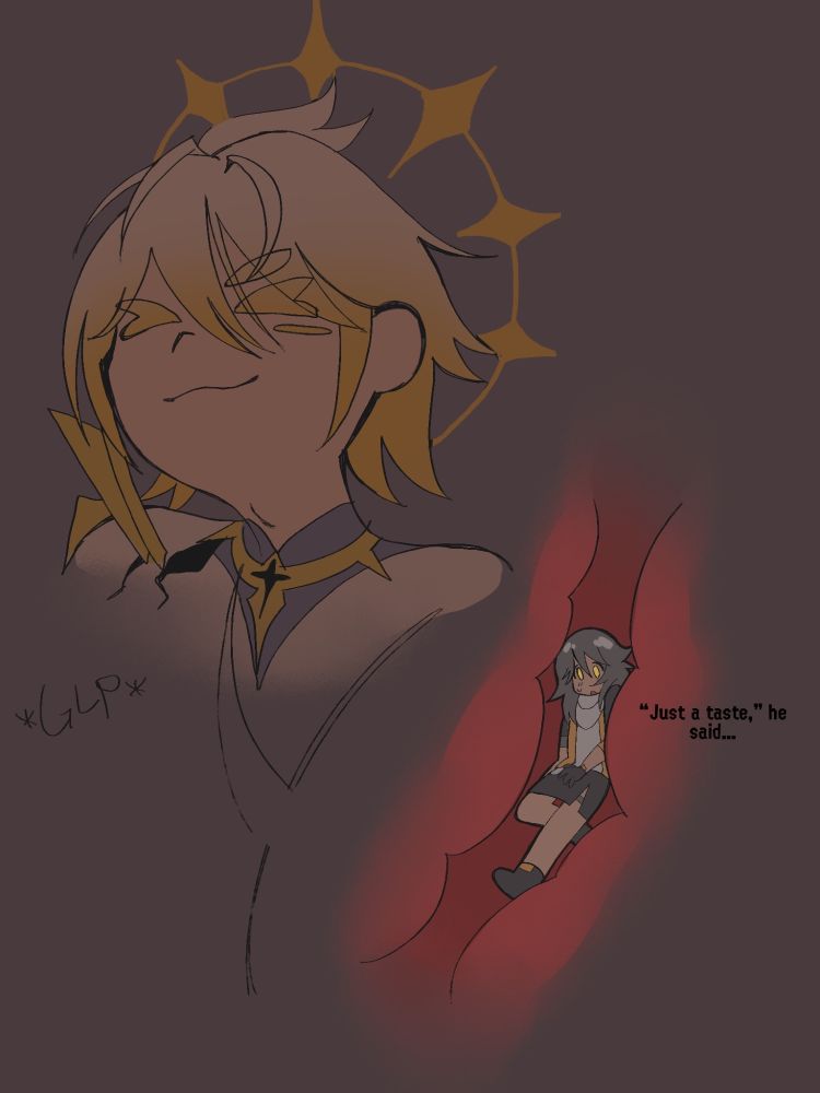 S: “Just a taste,” he said…