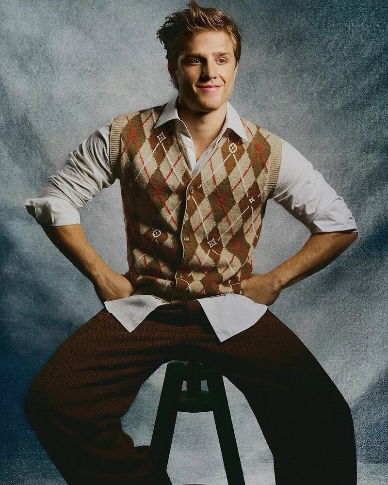 Nuno Gallego in Louis Vuitton’s Fall/Winter 2025 collection for Rísbel Magazine, October 17, 2025. Photos by Pablo Garcia.
